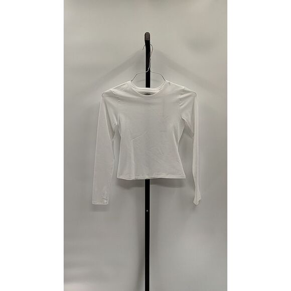 Quince Tops - Quince Women 100% European Linen Relaxed Long Sleeve White Sleeved Top XS